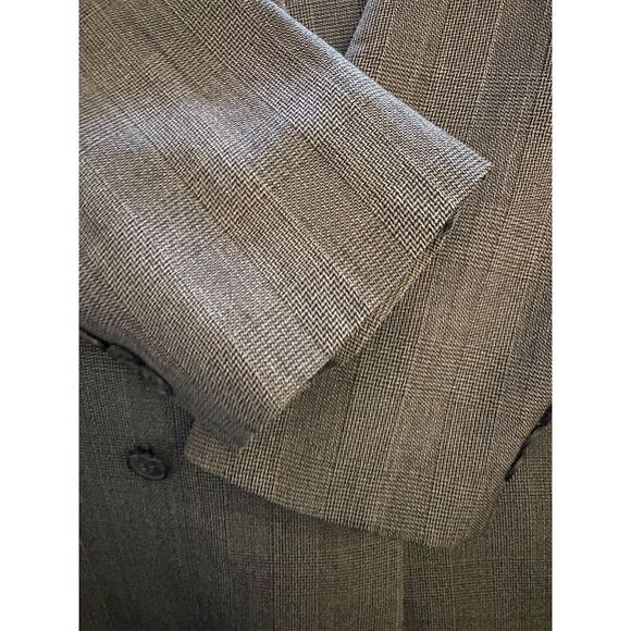 Vintage Nino Cerruti Men's Gray Wool Blazer Size L Formal 1 Piece - Picture 13 of 16